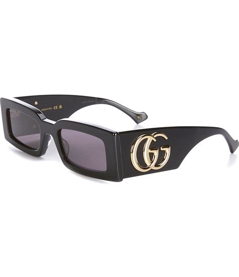 52mm square sunglasses gucci|Gucci generation 53mm rectangular sunglasses.